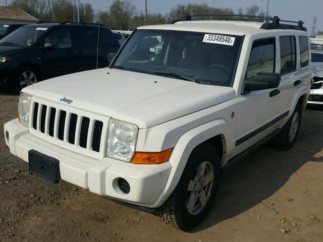 1J8HG48N16C244911 - 2006 JEEP COMMANDER WHITE photo 2