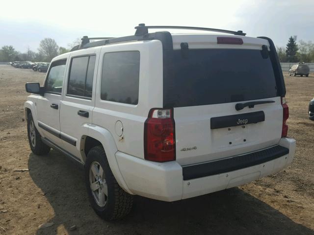 1J8HG48N16C244911 - 2006 JEEP COMMANDER WHITE photo 3