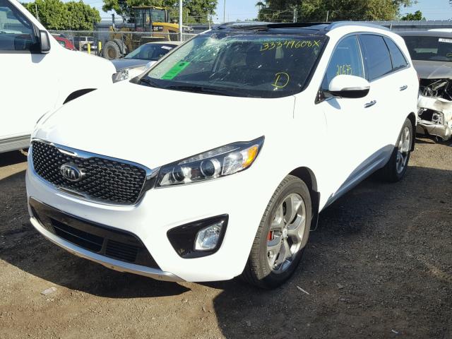 5XYPK4A57HG296036 - 2017 KIA SORENTO SX WHITE photo 2