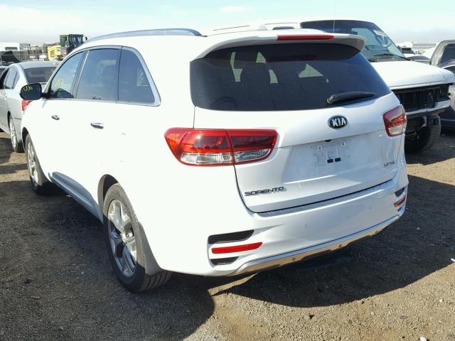 5XYPK4A57HG296036 - 2017 KIA SORENTO SX WHITE photo 3