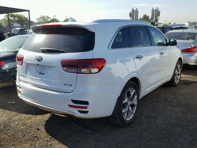 5XYPK4A57HG296036 - 2017 KIA SORENTO SX WHITE photo 4