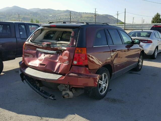 2A8GF68X57R114800 - 2007 CHRYSLER PACIFICA T RED photo 4