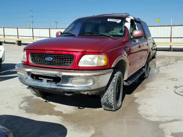 1FMFU18L3VLB73127 - 1997 FORD EXPEDITION RED photo 2