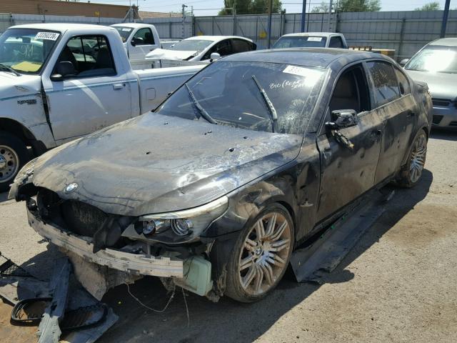 WBANW53538CT52263 - 2008 BMW 550 I BLUE photo 2