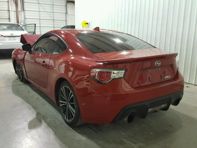 JF1ZNAA10F8701031 - 2015 TOYOTA SCION FR-S წითელი ფოტო 3