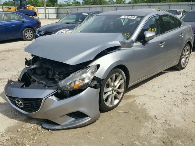 JM1GJ1V65E1149035 - 2014 MAZDA 6 TOURING SILVER photo 2