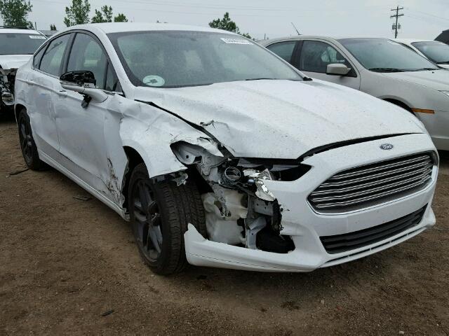 3FA6P0H79ER123588 - 2014 FORD FUSION SE WHITE photo 1