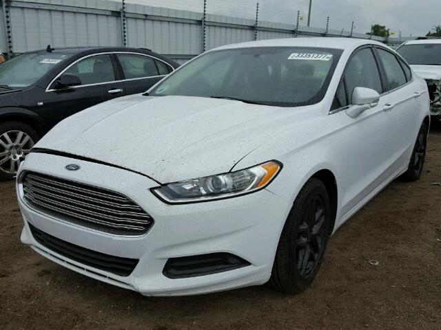 3FA6P0H79ER123588 - 2014 FORD FUSION SE WHITE photo 2