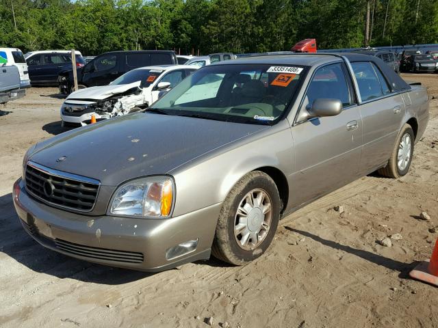 1G6KE54Y11U265501 - 2001 CADILLAC DEVILLE DH BEIGE photo 2