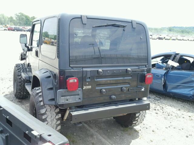 1J4FA49S4YP734012 - 2000 JEEP WRANGLER / BLACK photo 3