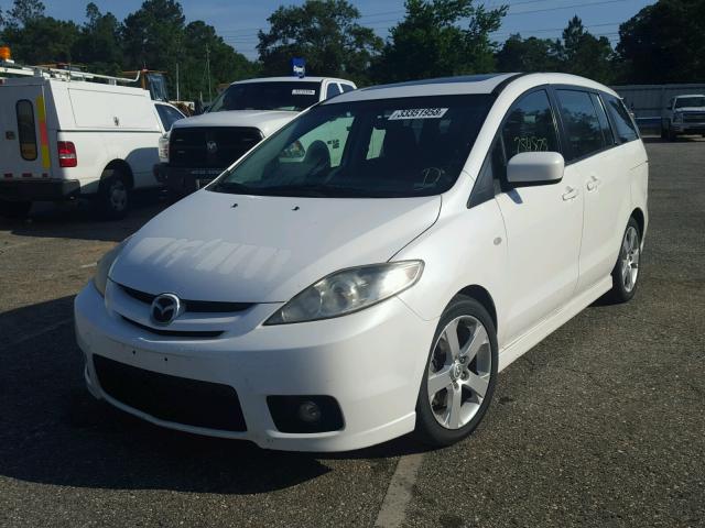 JM1CR293470144219 - 2007 MAZDA 5 WHITE photo 2