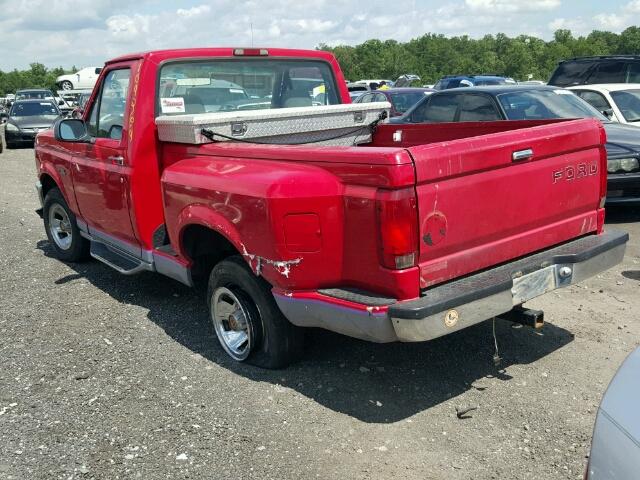 1FTCF15Y6SNA18511 - 1995 FORD F150 RED photo 3