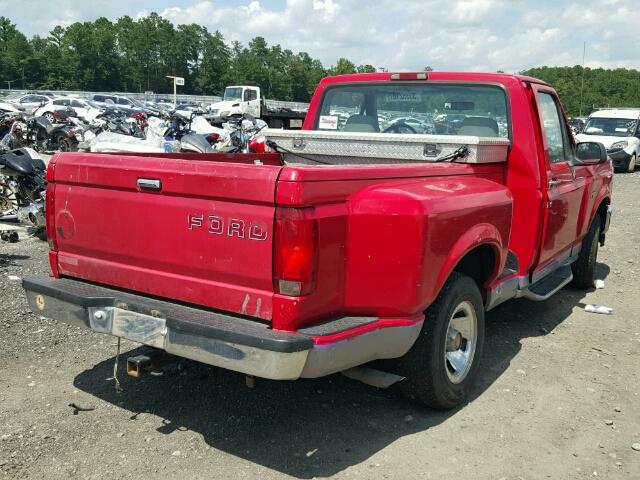 1FTCF15Y6SNA18511 - 1995 FORD F150 RED photo 4