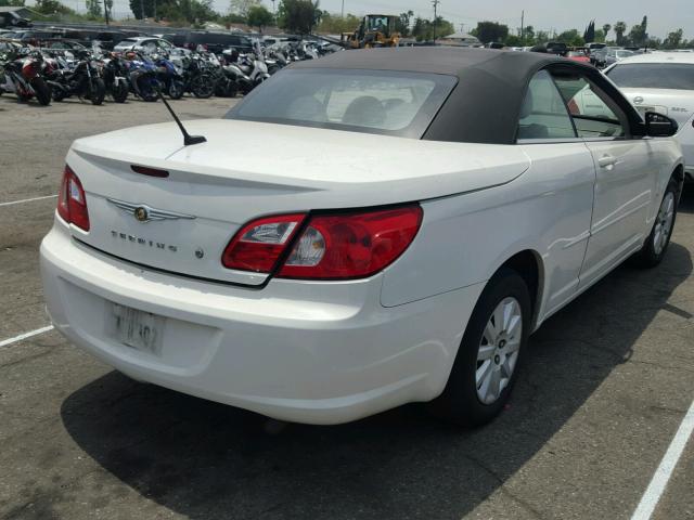 1C3LC45K18N668253 - 2008 CHRYSLER SEBRING WHITE photo 4