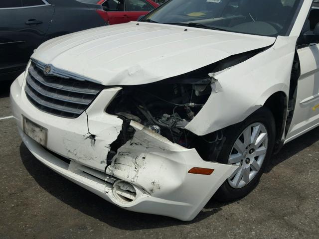 1C3LC45K18N668253 - 2008 CHRYSLER SEBRING WHITE photo 9