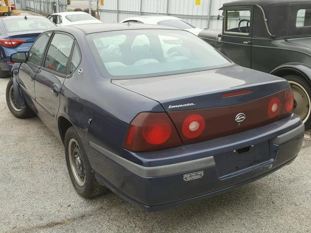 2G1WF55K9Y9378277 - 2000 CHEVROLET IMPALA 蓝色 照片 3