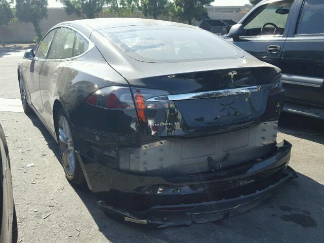 5YJSA1S11EFP44300 - 2014 TESLA MODEL S BLACK photo 3