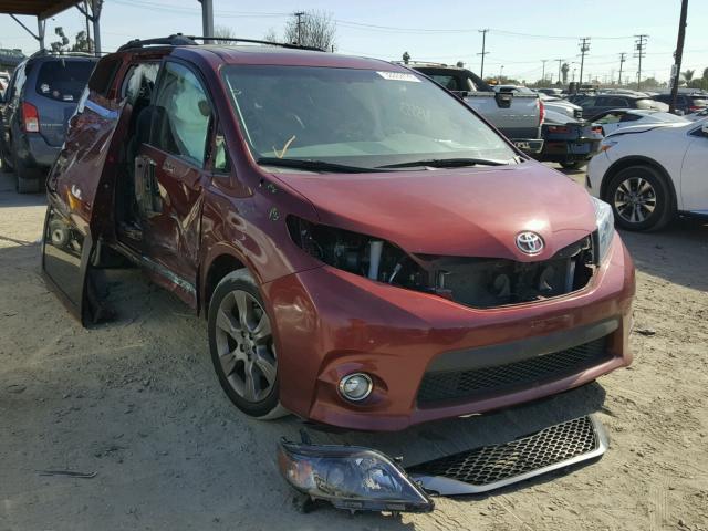 5TDXK3DC4ES507406 - 2014 TOYOTA SIENNA SPO BURGUNDY photo 1