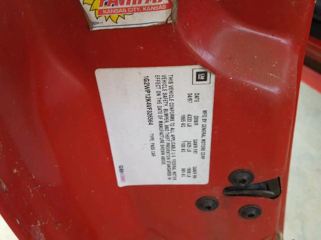 1G2WP12K4VF326564 - 1997 PONTIAC GRAND PRIX 红色 照片 10