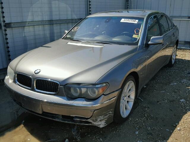 WBAGN63414DS50859 - 2004 BMW 745 LI GRAY photo 2