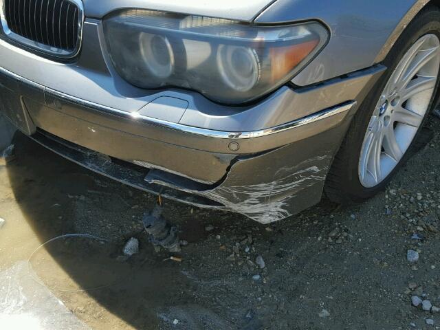 WBAGN63414DS50859 - 2004 BMW 745 LI GRAY photo 9