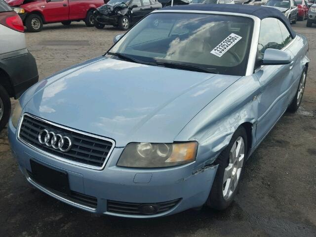 WAUAC48H46K011591 - 2006 AUDI A4 1.8 CAB BLUE photo 2