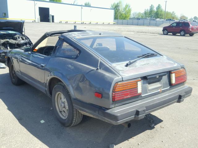 JN1HZ04S1DX559402 - 1983 DATSUN 280ZX GRAY photo 3