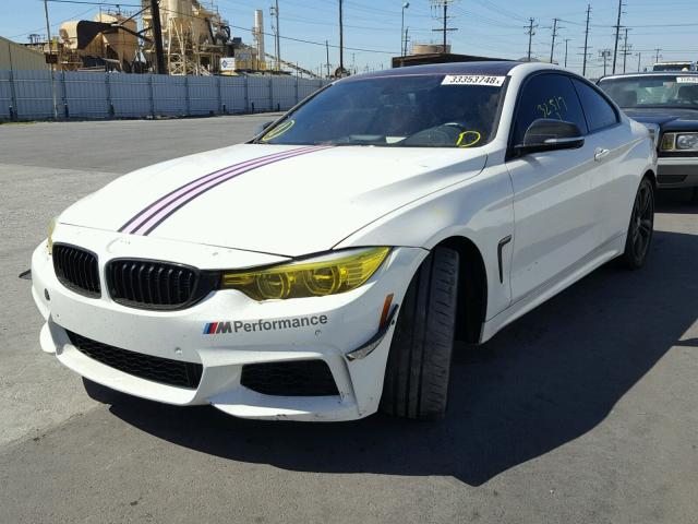 WBA3R1C54FK195451 - 2015 BMW 435 I WHITE photo 2