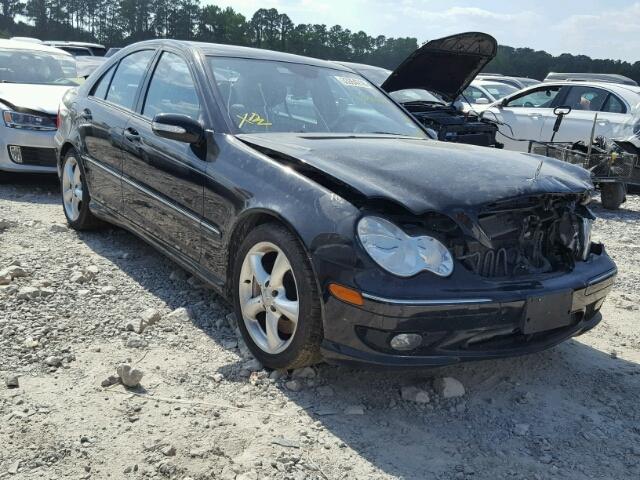 WDBRF52H96F771860 - 2006 MERCEDES-BENZ C GENERATI BLACK photo 1