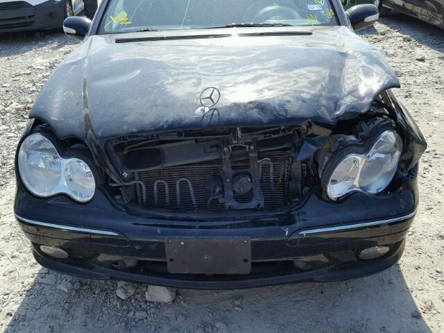 WDBRF52H96F771860 - 2006 MERCEDES-BENZ C GENERATI BLACK photo 7