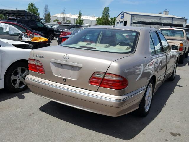 WDBJF70J31X051682 - 2001 MERCEDES-BENZ E 430 GOLD photo 4