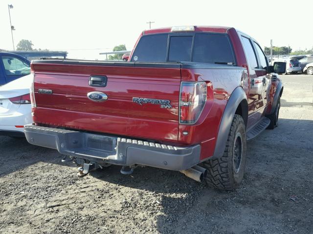 1FTFW1R60EFB17457 - 2014 FORD F150 SVT R TWO TONE photo 4