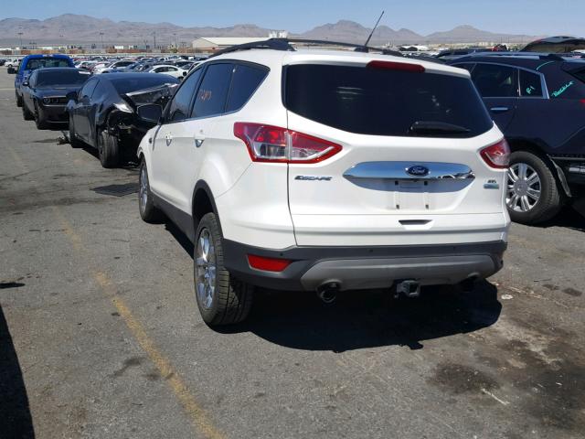 1FMCU0H90DUB40192 - 2013 FORD ESCAPE SEL WHITE photo 3