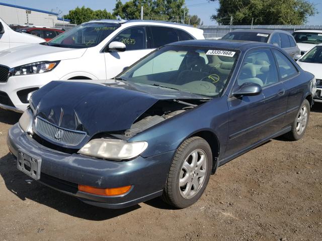 19UYA2247WL009573 - 1998 ACURA 3.0CL BLUE photo 2