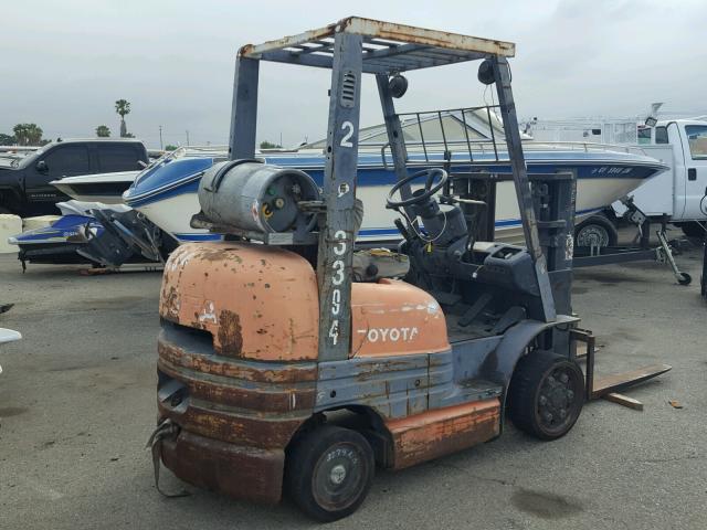 B1LL0FSALE3335775 - 1996 TOYOTA FORKLIFT ORANGE photo 4