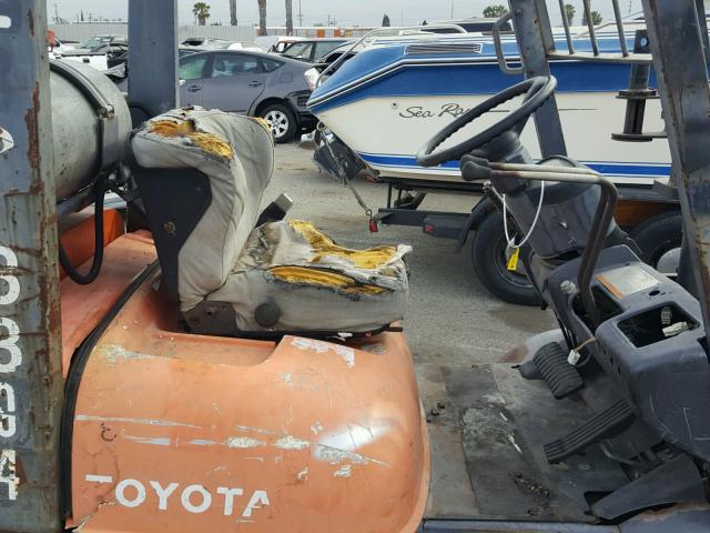 B1LL0FSALE3335775 - 1996 TOYOTA FORKLIFT ORANGE photo 5