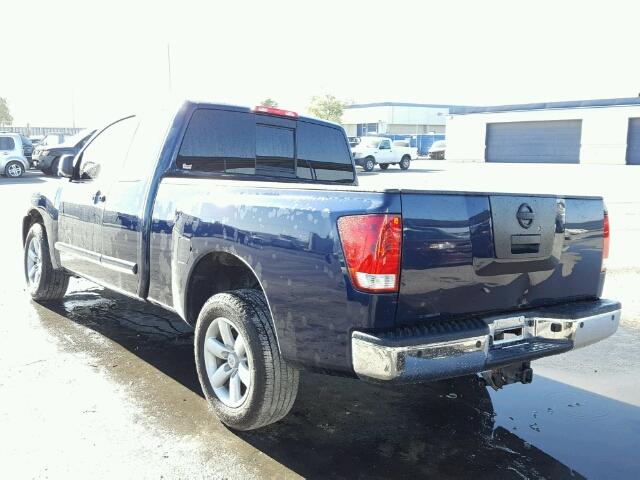 1N6BA0CAXAN308434 - 2010 NISSAN TITAN XE BLUE photo 3