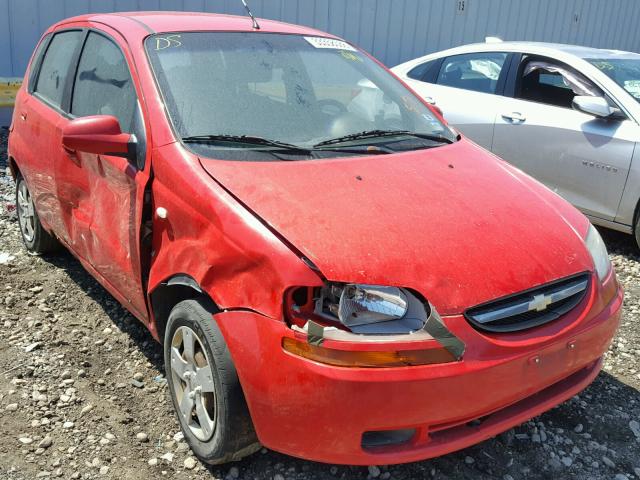 KL1TD66627B722947 - 2007 CHEVROLET AVEO BASE Qırmızı foto 1