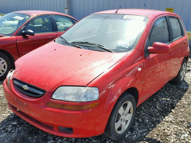 KL1TD66627B722947 - 2007 CHEVROLET AVEO BASE Qırmızı foto 2