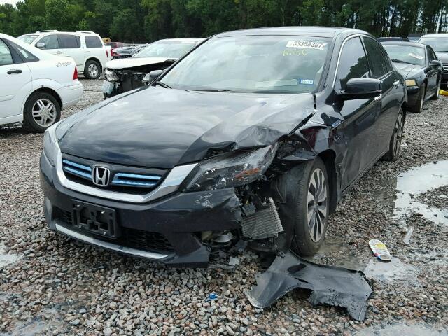 1HGCR6F36FA014190 - 2015 HONDA ACCORD HYB BLACK photo 2