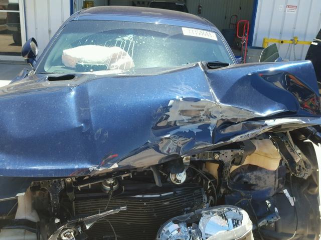 2C3CDYAG6EH302637 - 2014 DODGE CHALLENGER BLUE photo 7