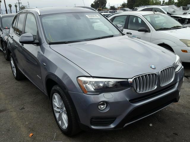 5UXWZ7C35H0V90639 - 2017 BMW X3 SDRIVE2 Сұр фото 1