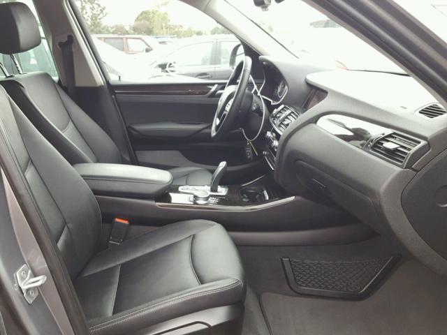 5UXWZ7C35H0V90639 - 2017 BMW X3 SDRIVE2 Сұр фото 5