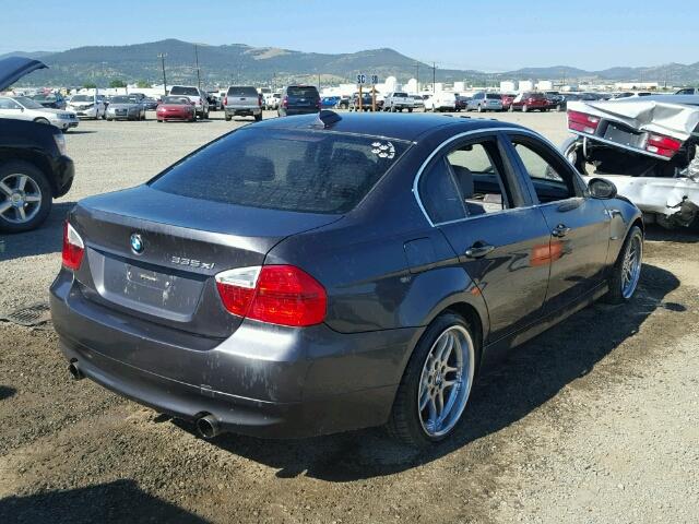 WBAVD53548A010922 - 2008 BMW 335 XI BLACK photo 4