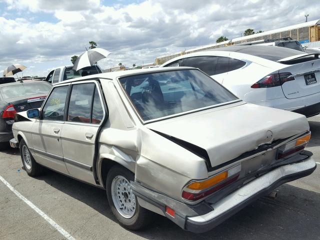 WBADK8307H9709969 - 1987 BMW 528 E AUTO GOLD photo 3