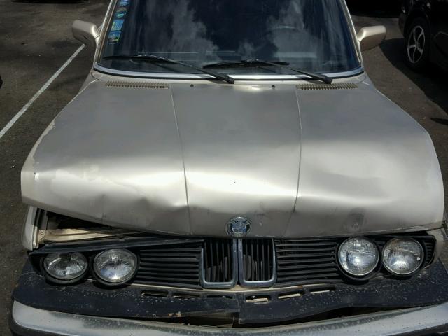 WBADK8307H9709969 - 1987 BMW 528 E AUTO GOLD photo 7