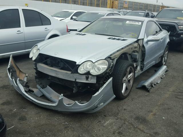 WDBSK75F94F077105 - 2004 MERCEDES-BENZ SL 500 BLUE photo 2