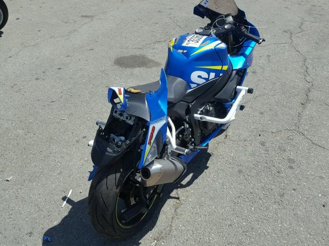 JS1GR7MA5F2101221 - 2015 SUZUKI GSX-R750 BLUE photo 4