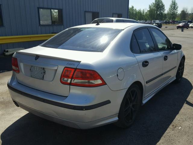 YS3FH46Y741010461 - 2004 SAAB 9-3 AERO SILVER photo 4