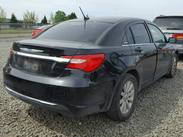 1C3CCBBB4CN158657 - 2012 CHRYSLER 200 TOURIN BLACK photo 4